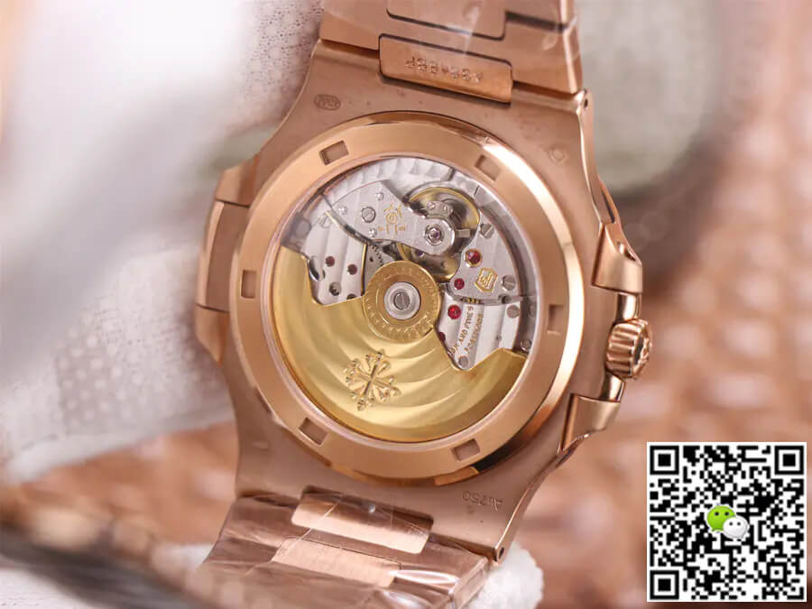 Replica Pat*k Phi1i*pe Nautilus 5711/1R-001 1:1 Best Edition PPF Factory V4 Rose Gold Brown Dial Swiss ETA324