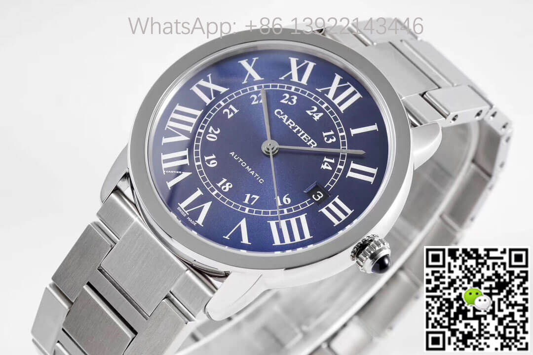 Replica RONDE DE Ca*t1er WSRN0023 1:1 Best Edition AF Factory Blue Dial