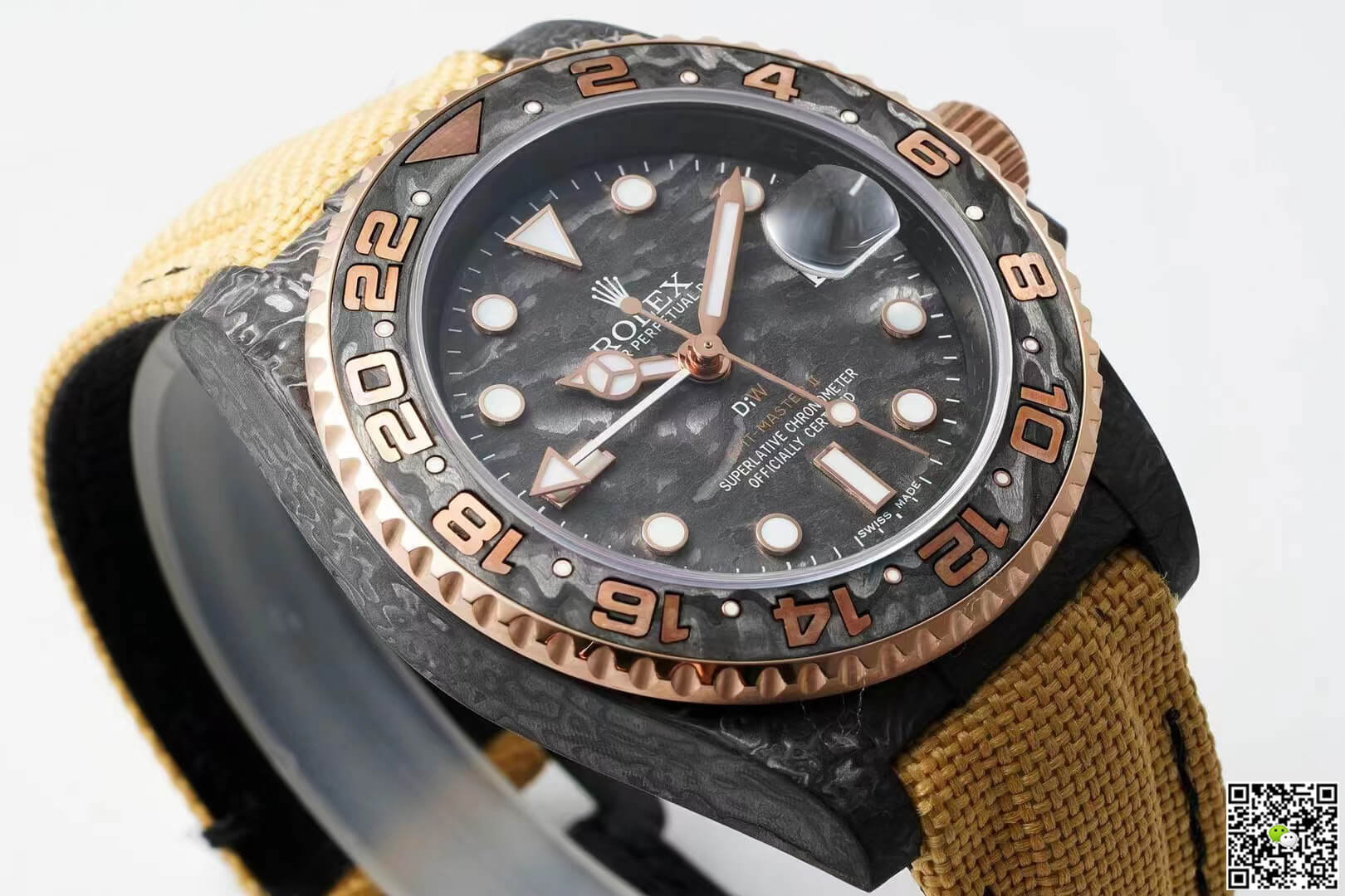 Replica R01ex GMT-MASTER II Diw 1:1 Best Edition Yellow Fabric Strap
