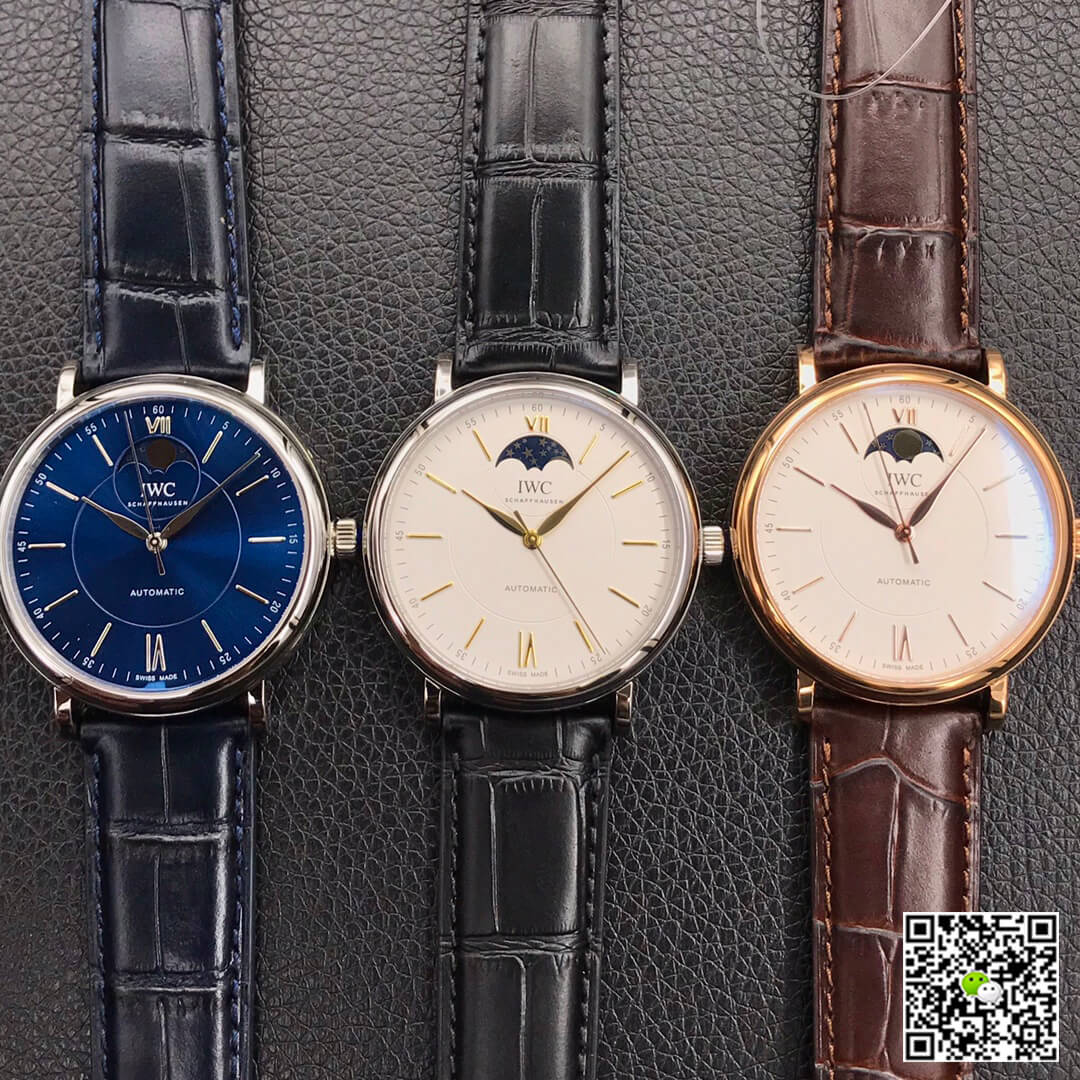 Replica IWC Portofino Moon Phase IW459402 1:1 Best Edition MKS Factory Blue Dial