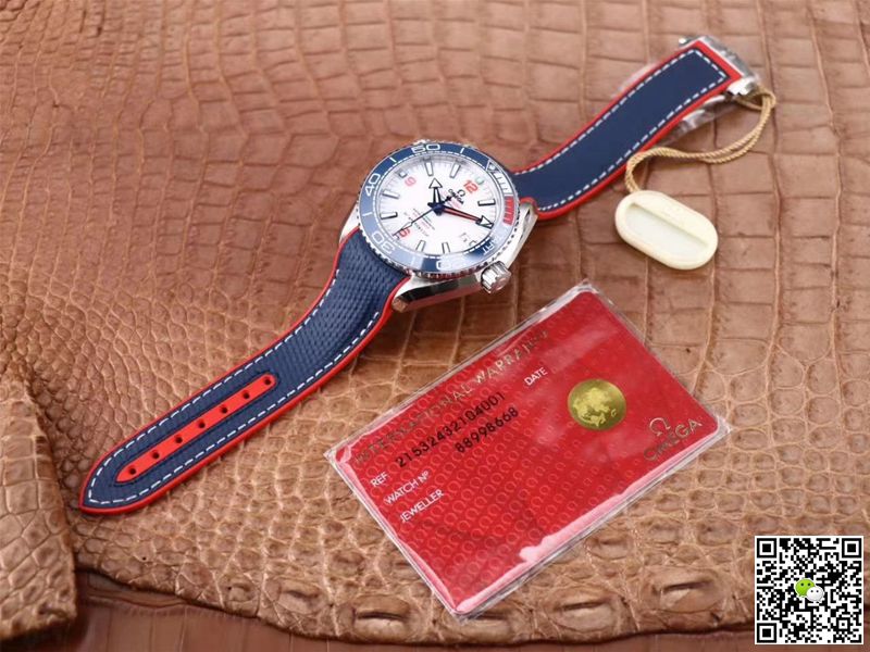Replica 0me*ga Seamaster Planet Ocean 36th America s Cup Limited Edition 1:1 Best Edition VS Factory White Dial Swiss ETA8900