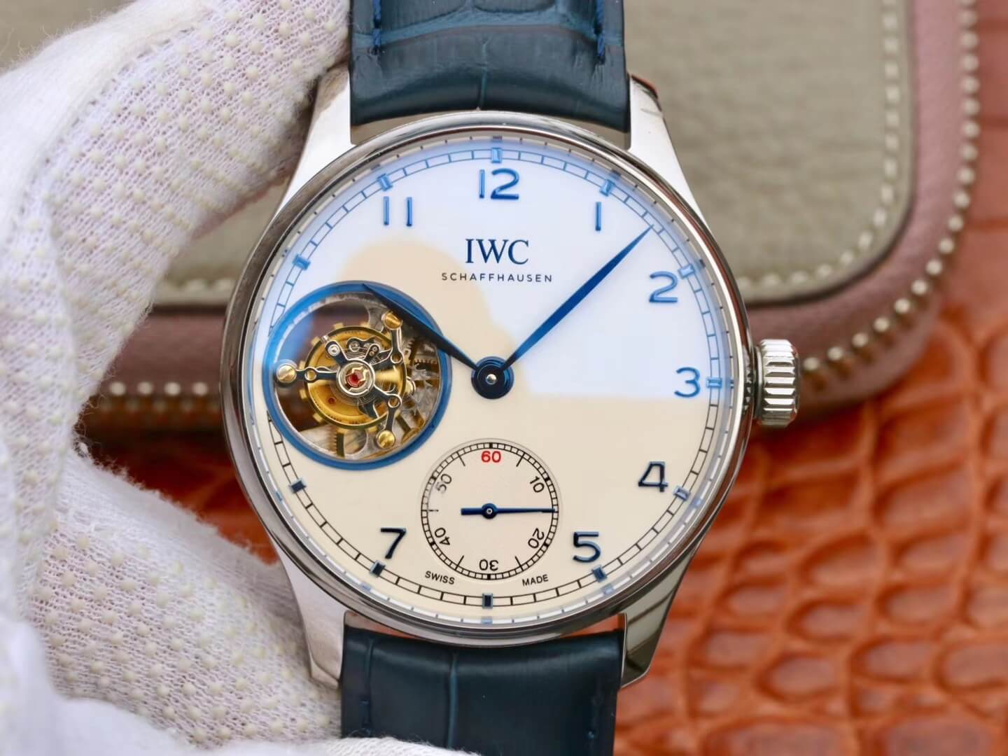 Replica IWC Portuguese Tourbillon 1:1 Best Edition ZF Factory Stainless Steel