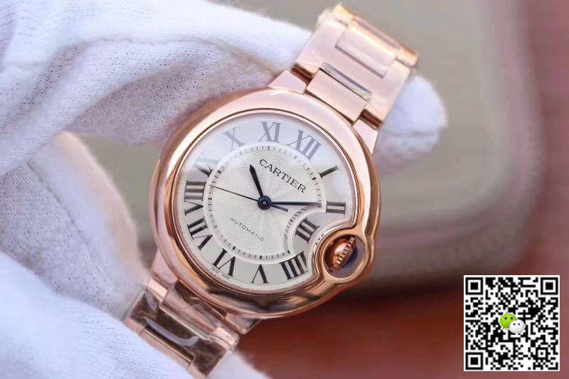 Replica Ballon Bleu De Ca*t1er 33MM W6920068 V9 Factory 1:1 Best Edition Swiss ETA2671 Rosegold