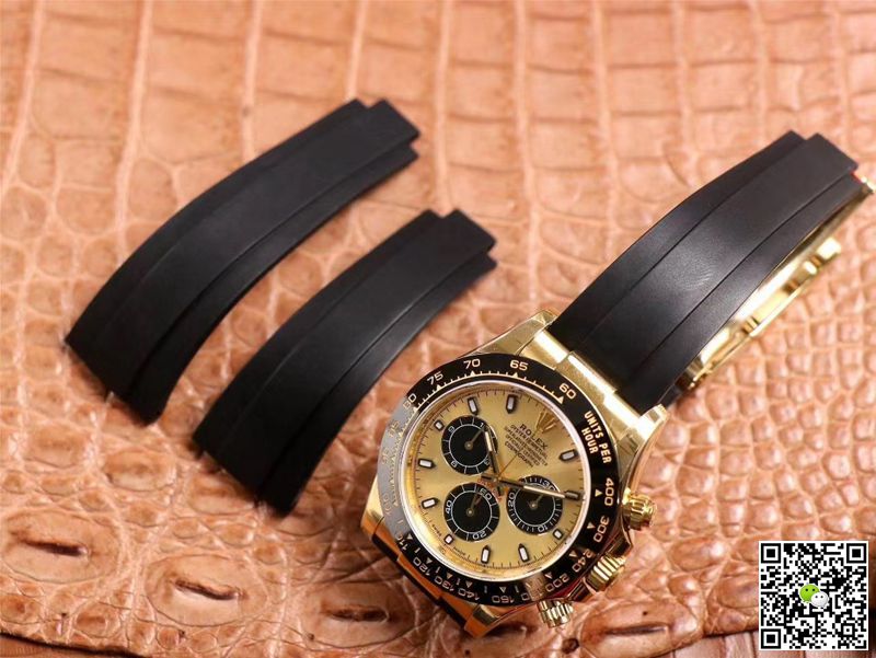 R01ex Daytona Replica M116518LN-0048 1:1 Best Edition Noob Factory Champagne Dial Swiss ETA4130