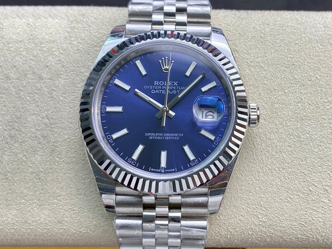 Replica R01ex Datejust M126334-0002 1:1 Best Edition EW Factory Blue Dial