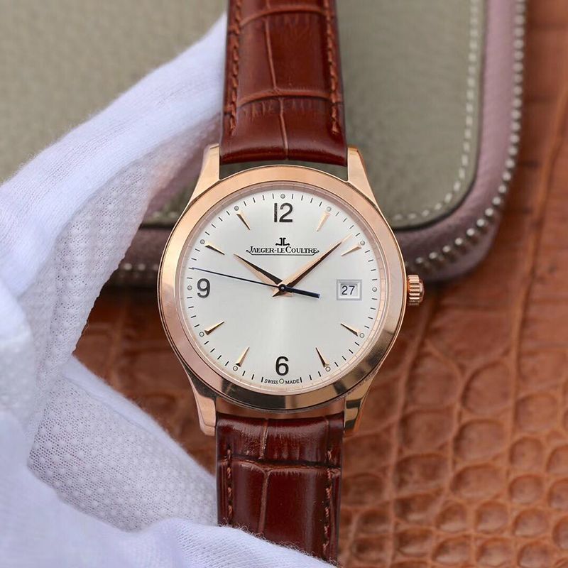 Replica Jaeger LeCoultre Master Control Date Q1542520 18K Rosegold Case ZF Factory 1:1 Best Edition Swiss ETA9015 White Dial