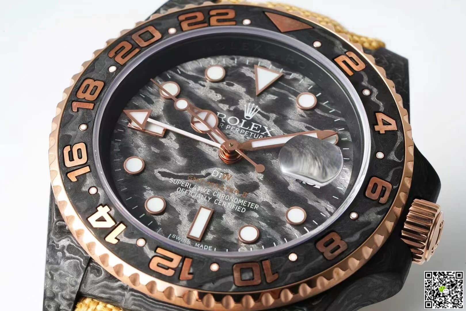 Replica R01ex GMT-MASTER II Diw 1:1 Best Edition Yellow Fabric Strap