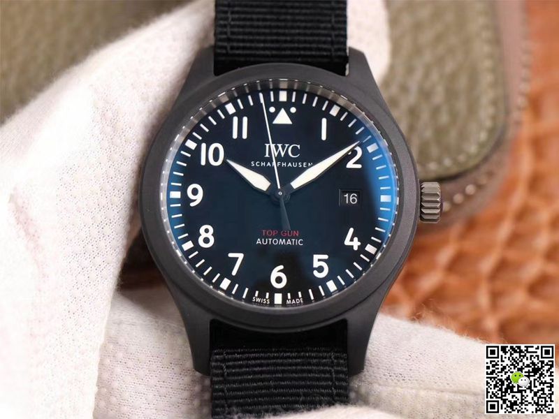 Replica IWC Pilot Top Gun IW326901 1:1 Best Edition MKS Factory Black Dial Swiss ETA2892