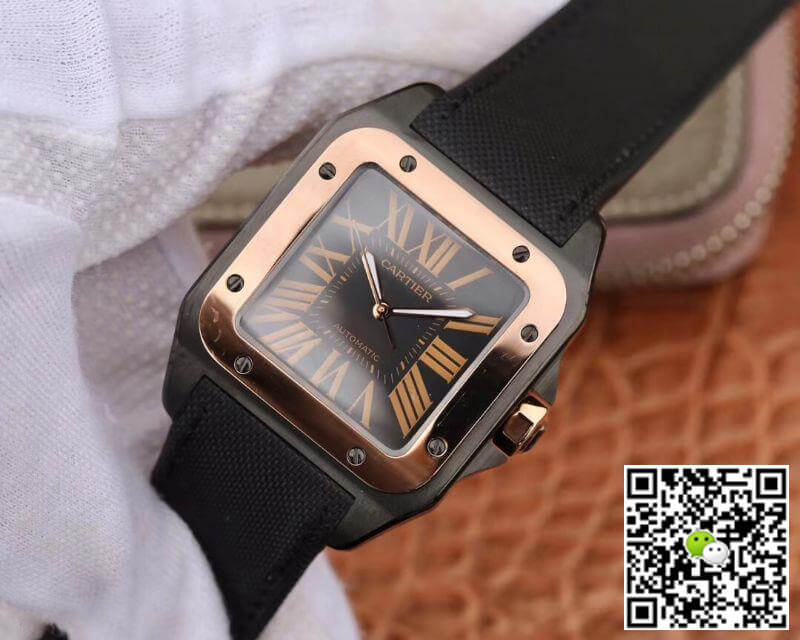 Ca*t1er Watch Rep De Santos 100th Anniversary W2020009 38mm RB Factory 18K Rose Gold
