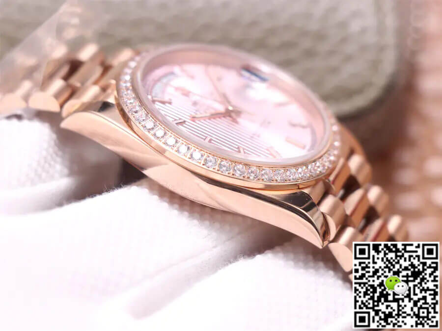 Replica R01ex Day Date M228345RBR-0010 1:1 Best Edition EW Factory Rose Gold