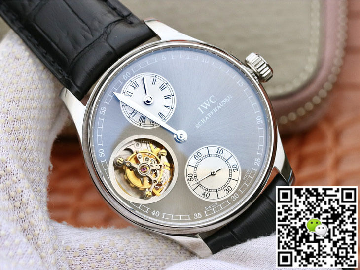 Replica IWC Portuguese IW544603 ZF Factory 1:1 Best Edition Tourbillon Grey Dial