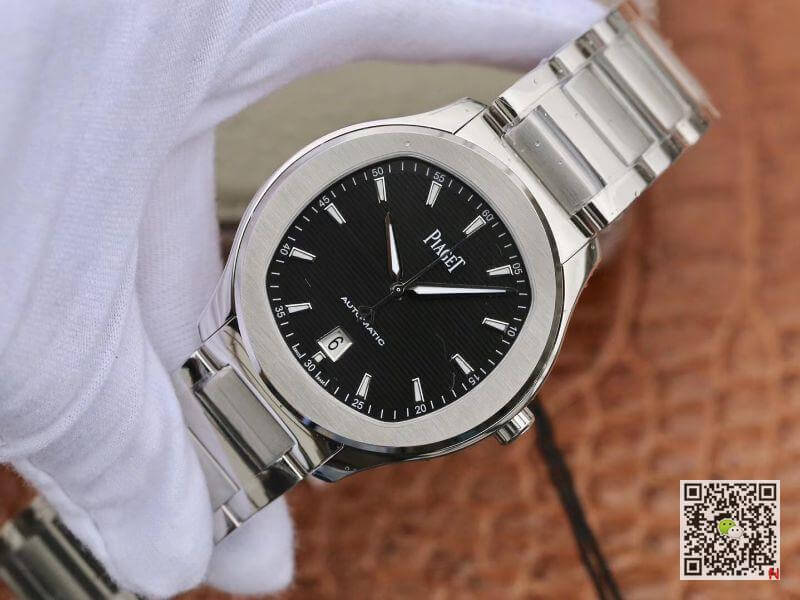 Replica Piaget Polo  S G0A41003 MKS Factory 1:1 Best Edition Black Textured Dial On Stainless Steel Bracelet Swiss ETA 1110