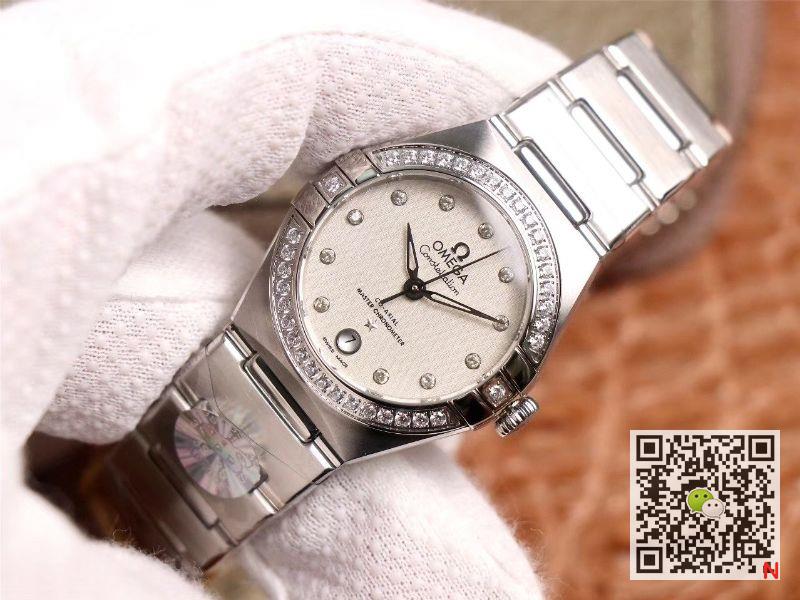 Replica 0me*ga Constellation 131.15.29.20.52.001 1:1 Best Edition 3S Factory V5 Silver D1am0nd Bezel Swiss NH05