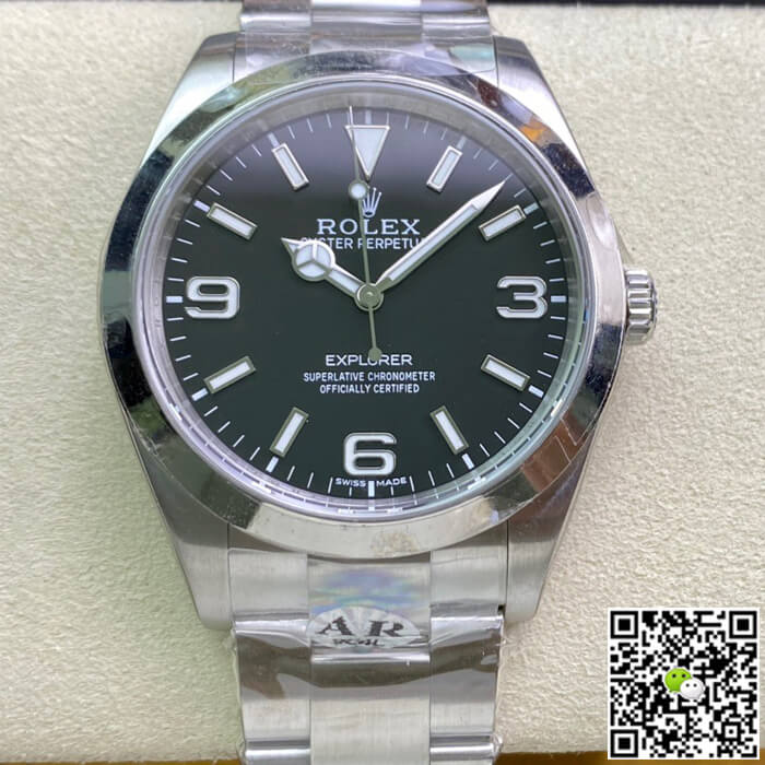 Replica R01ex Explorer M214270-0003 39MM 1:1 Best Edition AR Factory Black Dial
