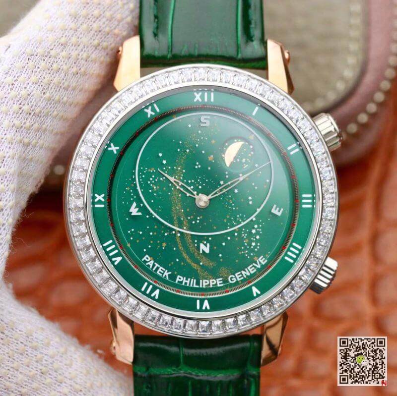 Replica Pat*k Phi1i*pe Grand Complications 5102PR TW factory 1:1 Best Edition Swiss ETA240 Green Color