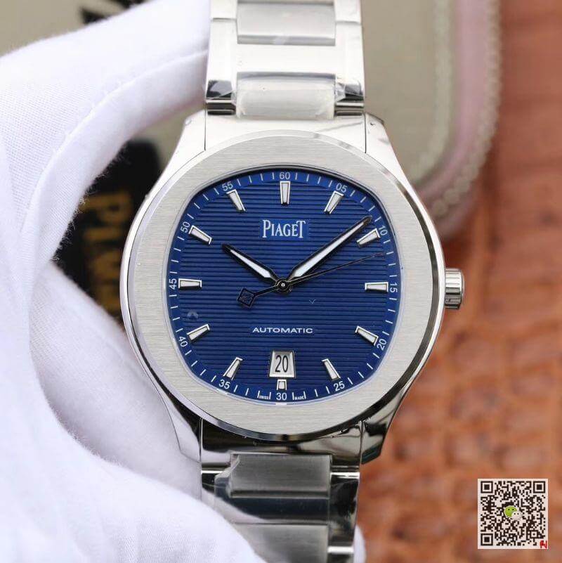 Replica Piaget Polo  S G0A41002 MKS Factory 1:1 Best Edition Blue Textured Dial On Stainless Steel Bracelet Swiss ETA 1110
