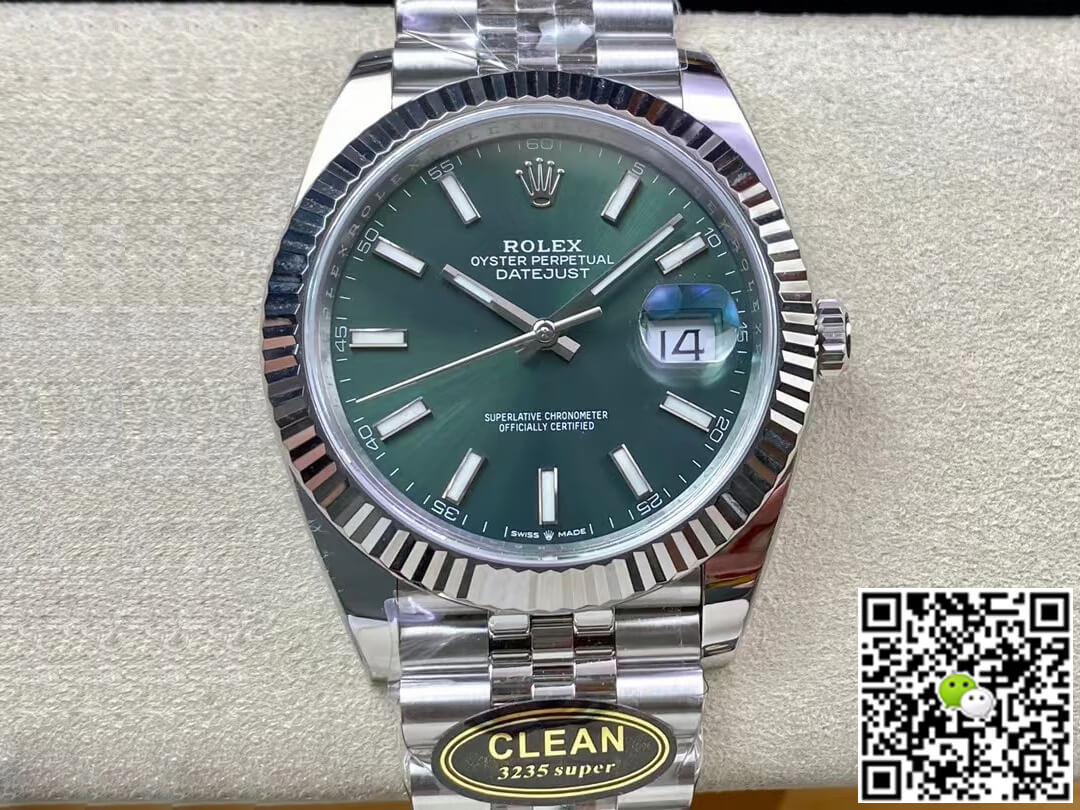Replica R01ex Datejust M126334-0027 1:1 Best Edition Clean Factory Mint Green Dial