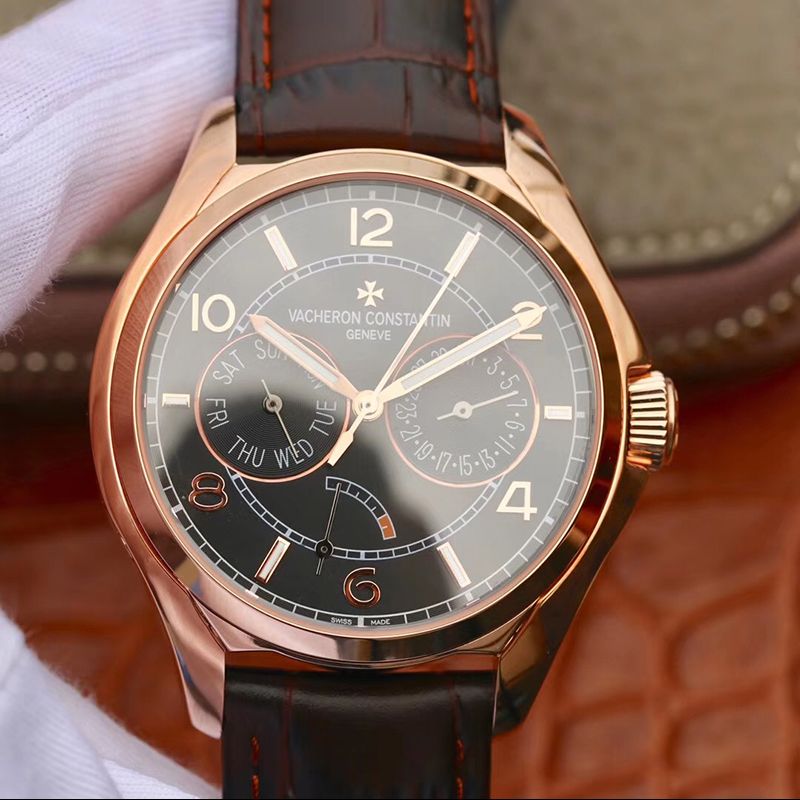 Replica Vacheron C0nstan1n FiftySix Day-Date 4400E/000R/B436 40mm Rosegold Case 1:1 Best Edition Swiss ETA2475