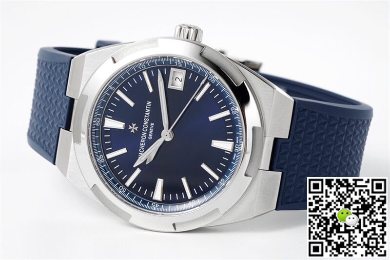 Replica Vacheron C0nstan1n Overseas 4500V 1:1 Best Edition PPF Factory Blue Rubber Strap