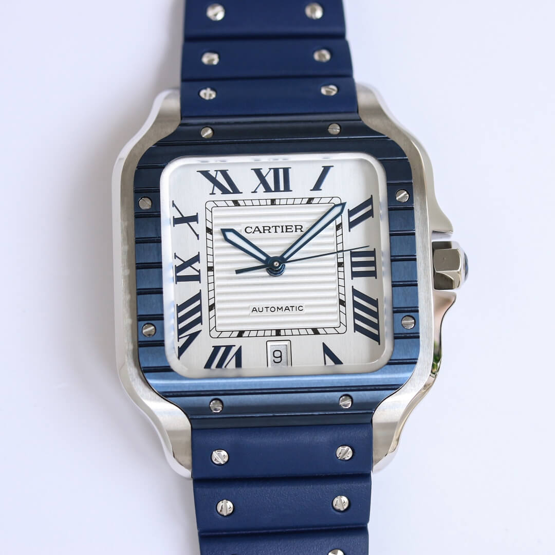 Replica Ca*t1er Santos 1:1 Best Edition GF Factory Rubber Strap