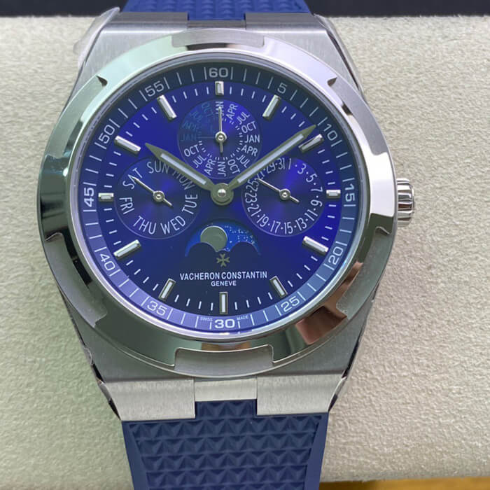Replica Vacheron C0nstan1n Overseas 4300V/120G-B945 1:1 Best Edition 8F Factory Rubber Strap