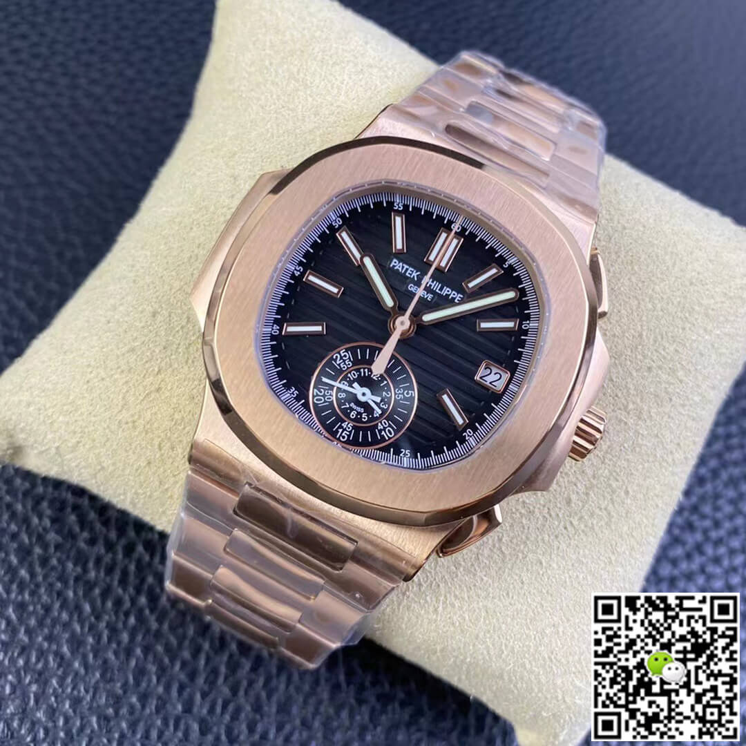 Replica Pat*k Phi1i*pe Nautilus 5980/1R-001 1:1 Best Edition 3K Factory V2 Black Dial