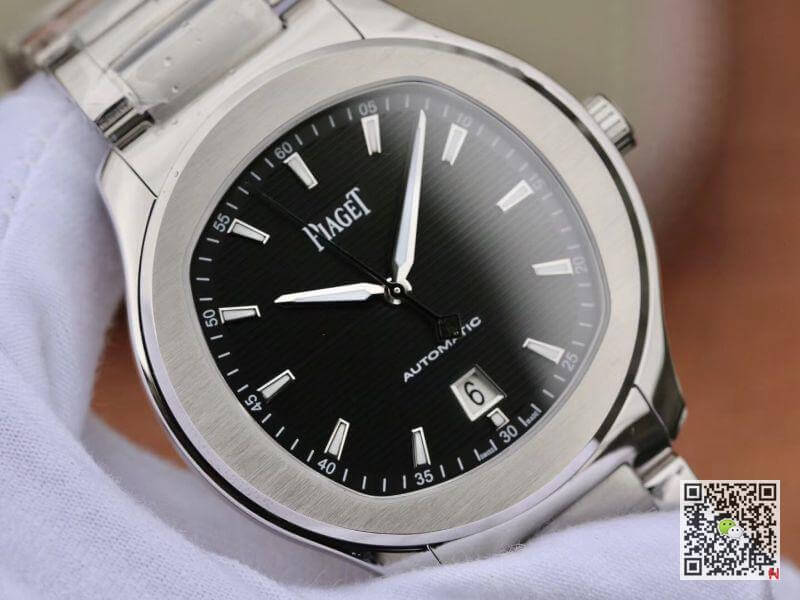 Replica Piaget Polo  S G0A41003 MKS Factory 1:1 Best Edition Black Textured Dial On Stainless Steel Bracelet Swiss ETA 1110