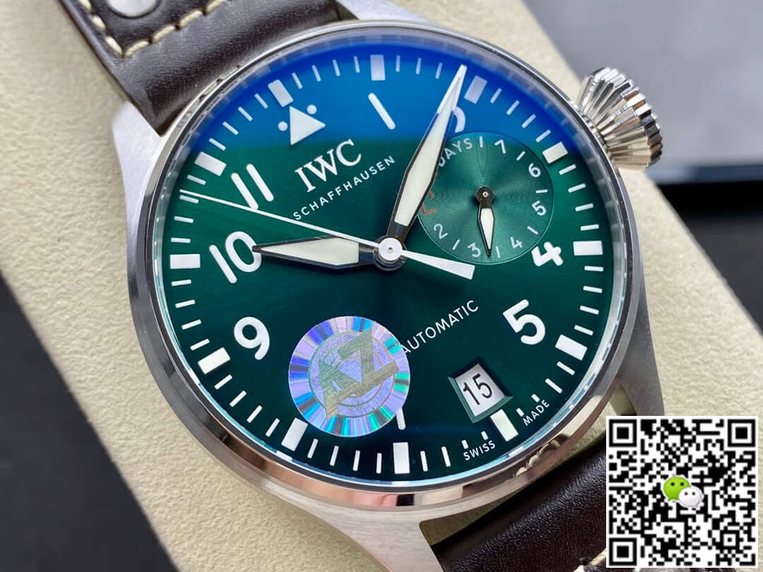 Replica IWC Pilot IW501015 1:1 Best Edition AZ Factory Green Dial
