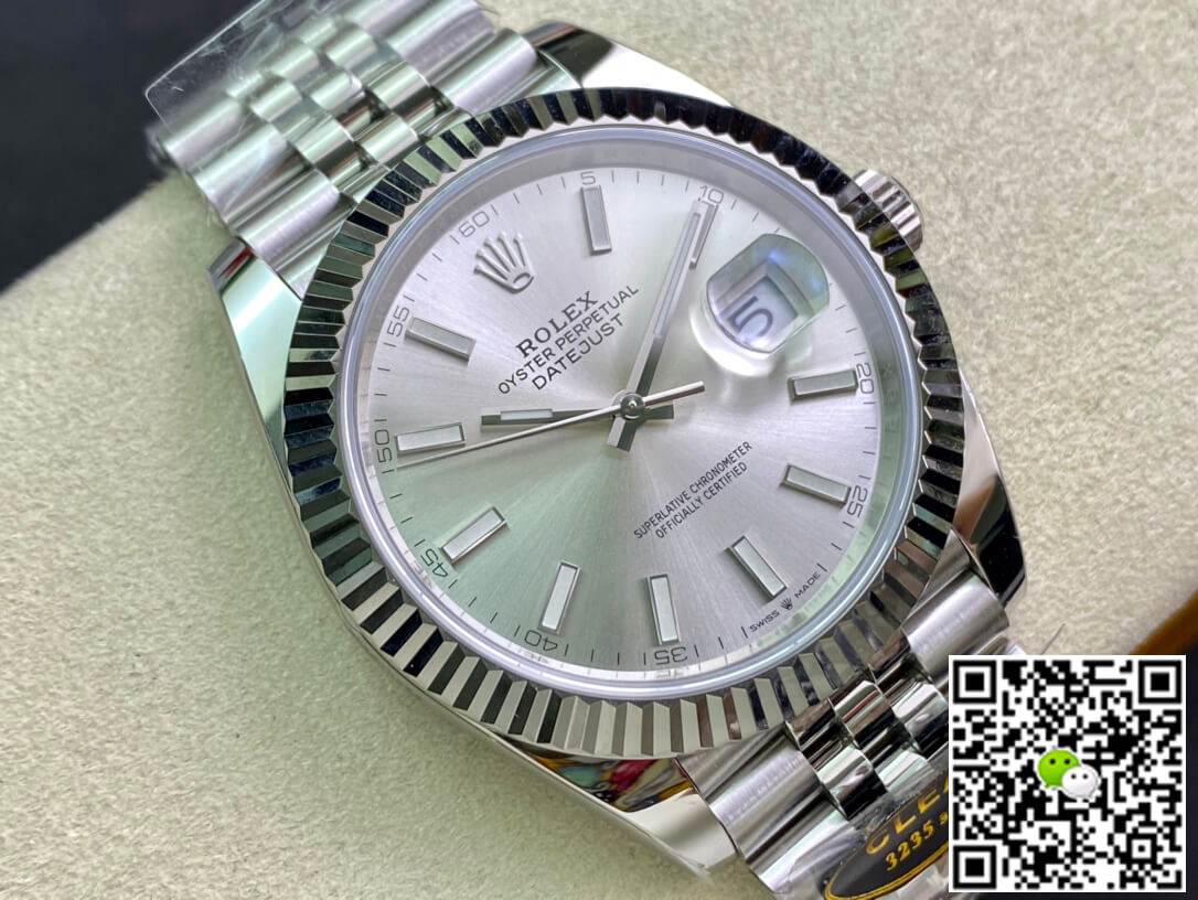 Replica R01ex Datejust M126334-0004 1:1 Best Edition Clean Factory Silver Dial