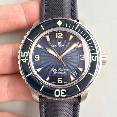 Replica Blancpain Fifty Fathoms 5015D-1140-52B ZF Factory Men Watches 1:1 Best Edition Swiss ETA2836-2 Blue Dial
