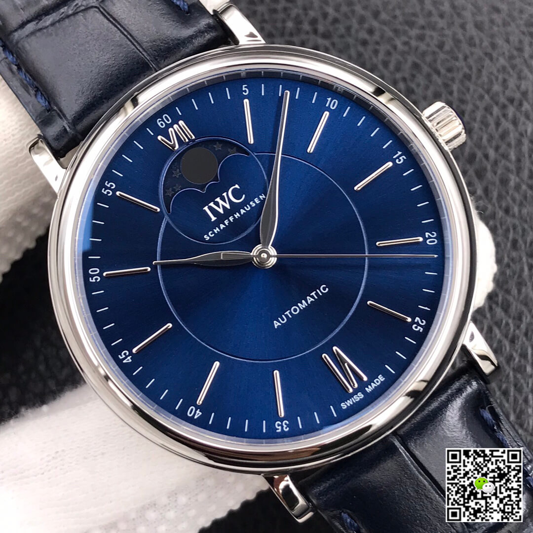 Replica IWC Portofino Moon Phase IW459402 1:1 Best Edition MKS Factory Blue Dial