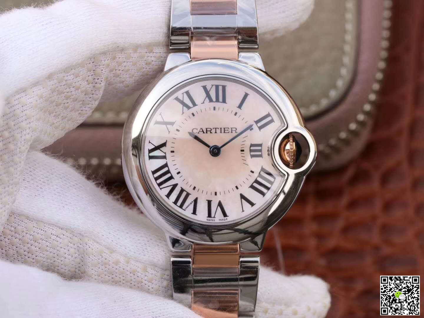 Replica Ballon Bleu De Ca*t1er Ladies 33MM W69201 V6 Factory 1:1 Best Edition Swiss ETA076