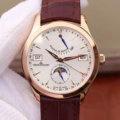 Replica Jaeger-LeCoultre Master Calendar Men Watches 1:1 Best Edition Swiss ETA866 White Dial