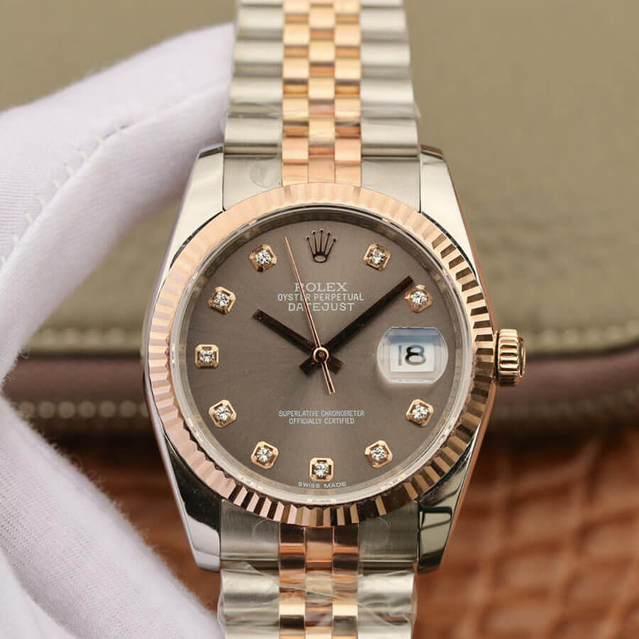 Replica R01ex Datejust 116231 1:1 Best Edition GM Factory D1am0nd-set Dial