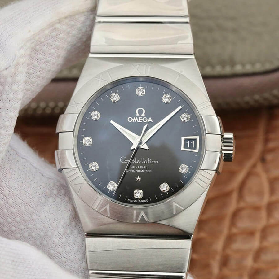 Replica 0me*ga Constellation 123.10.38.21.51.001 1:1 Best Edition VS Factory Black Dial