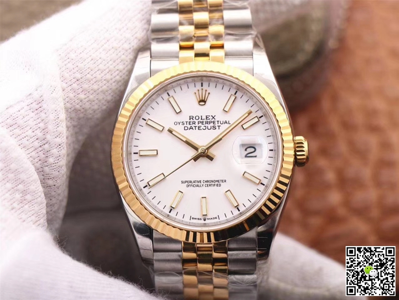 Replica R01ex Datejust M126233-0019 1:1 Best Edition White Dial