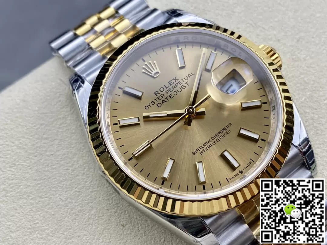 Replica R01ex Datejust M126233-0015 1:1 Best Edition VS Factory Champagne Dial