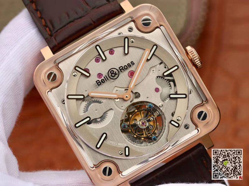 Replica Bell   Ross BR-X2 Tourbillon 18K Rosegold Case Mechanical Watches 1:1 Best Edition Swiss ETA380 Tourbillon Movement