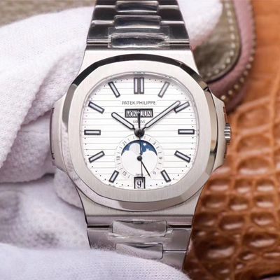 Replica Pat*k Phi1i*pe Nautilus 5726/1A-010 1:1 Best Edition PF Factory White Dial Swiss ETA324