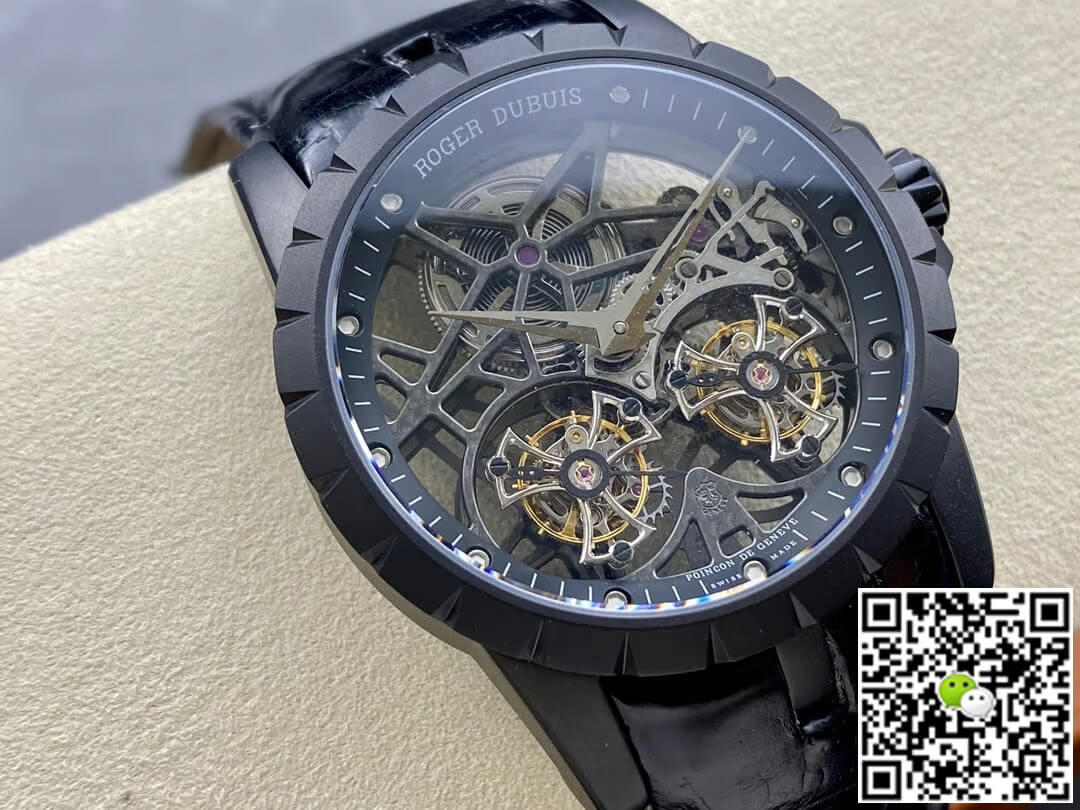 Replica Roger Dubuis Excalibur RDDBEX0364 1:1 Best Edition YS Factory Tourbillon Skeleton Dial