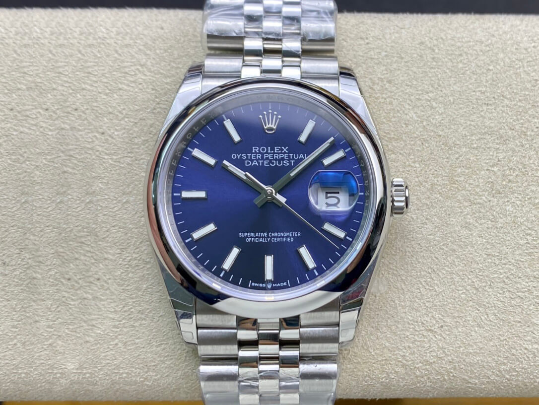 Replica R01ex Datejust M126200-0006 1:1 Best Edition EW Factory Blue Dial
