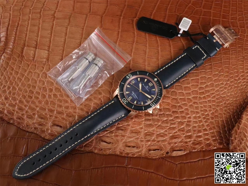 Replica Blancpain Fifty Fathoms 5015-3603C-63B 1:1 Best Edition ZF Factory Blue Dial Swiss ETA1315