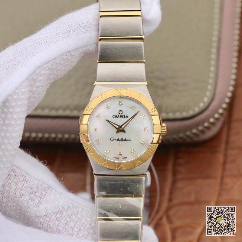 Replica 0me*ga Constellation 27mm Quartz Ladies 1371.71.00 TW Factory 1:1 Best Edition Swiss Eta Quartz 1376