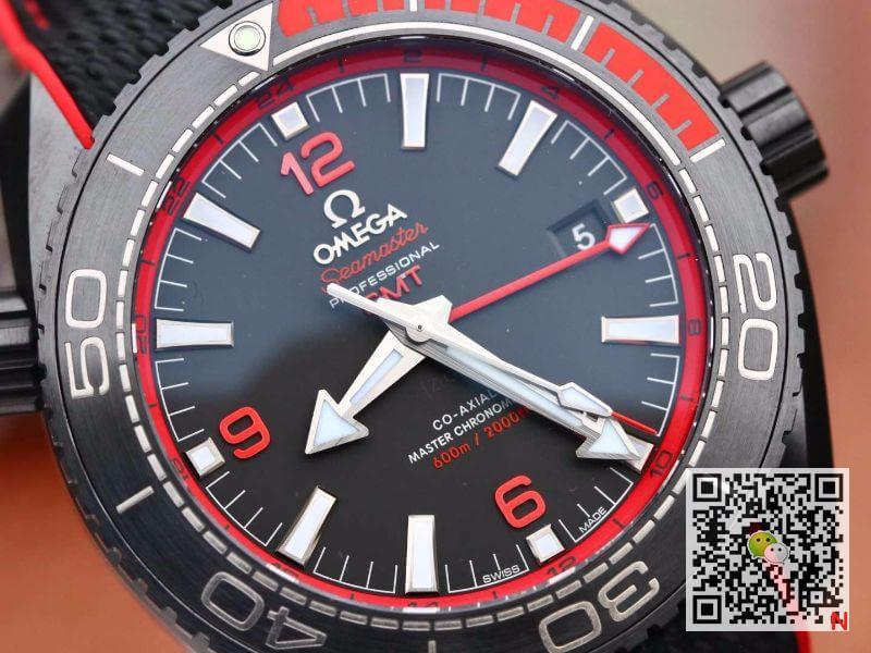 Replica 0me*ga Seamaster Planet Ocean 215.92.46.22.01.003 VS Factory 1:1 Best Edition Swiss ETA8906 Black Nylon Strap