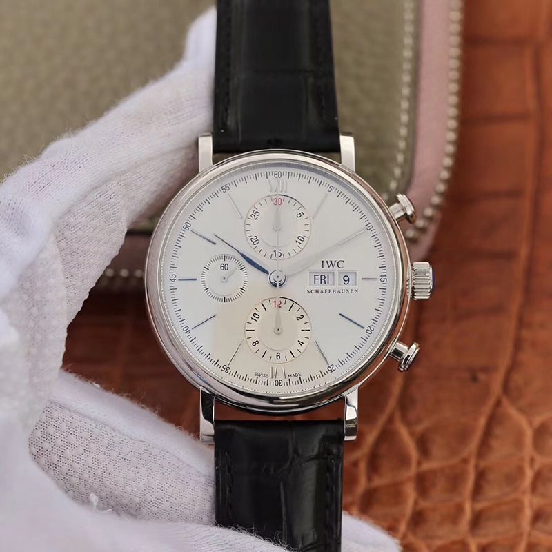Replica IWC Portofino Chronograph 42mm Multi-function IW391022 ZF Factory 1:1 Best Edition Swiss ETA7750 Silver Marker and Pointers