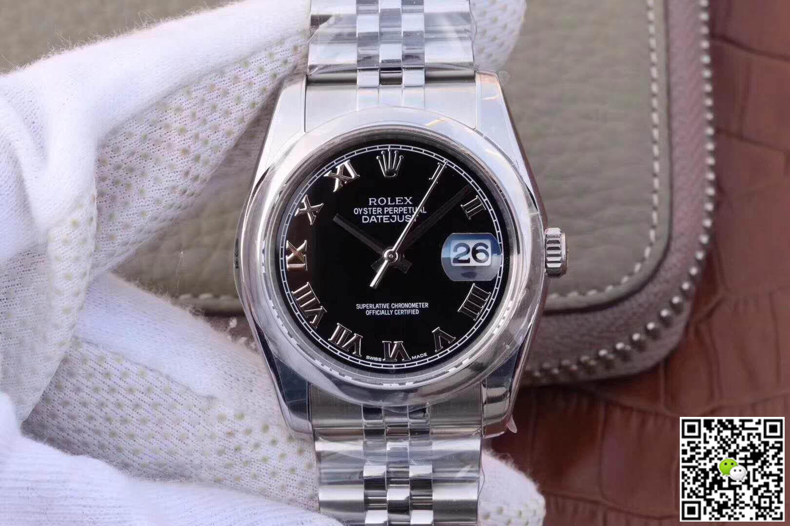 R01ex Dupe Datejust 36mm 116234 1:1 Best Edition Swiss ETA3135 Black Dial