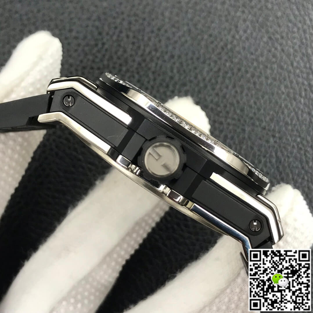 Replica Hublot Big Bang 1:1 Best Edition WWF Factory Full D1am0nd Blue Dial