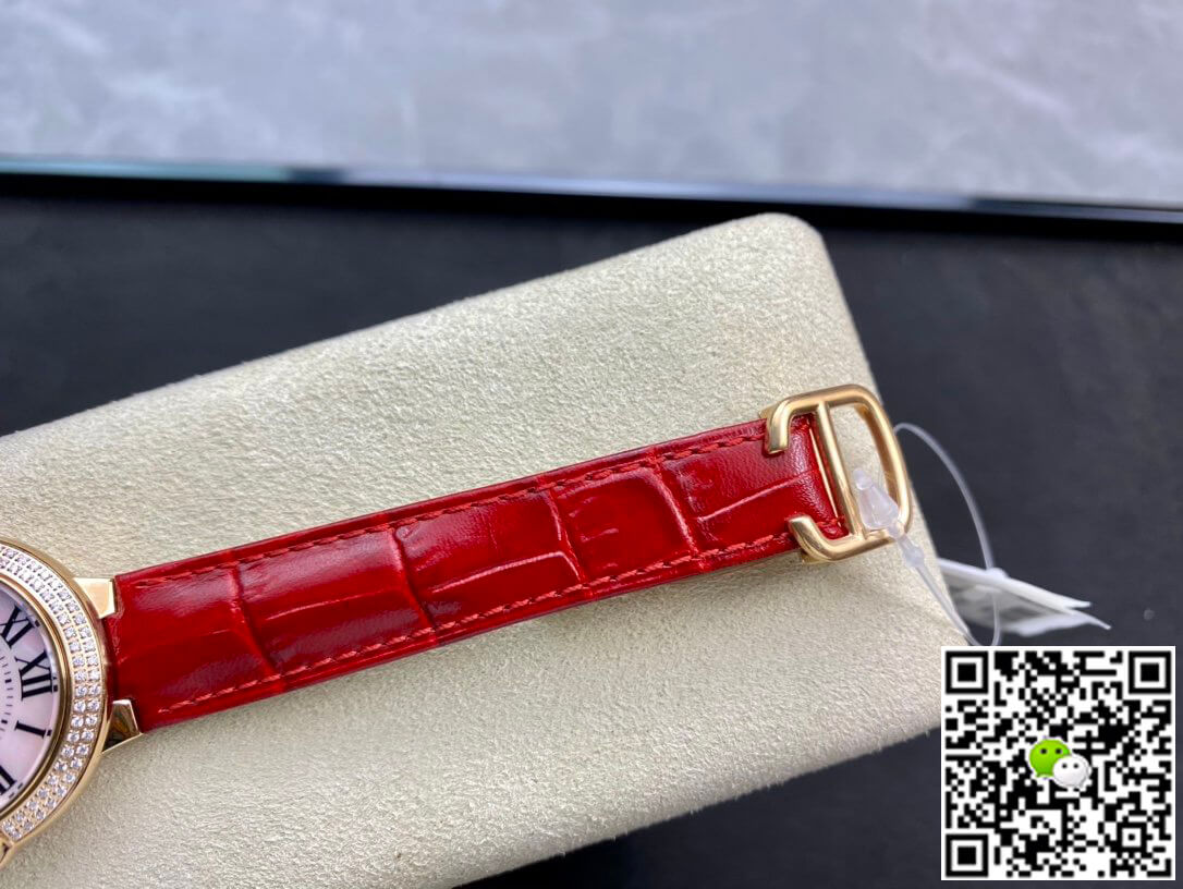 Replica Ballon Bleu De Ca*t1er 33MM WJBB0033 1:1 Best Edition 3K Factory Red Strap