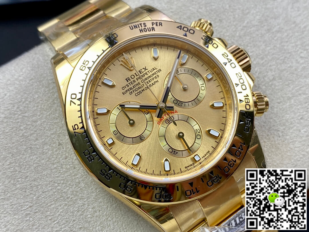 Replica R01ex Daytona M116508-0003 1:1 Best Edition BT Factory Gold Dial
