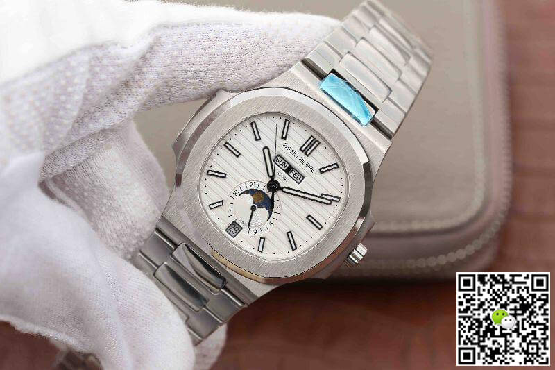 Replica Pat*k Phi1i*pe Nautilus 5726/1A-010 KM Factory 1:1 Best Edition Swiss ETA324 White Textured Dial